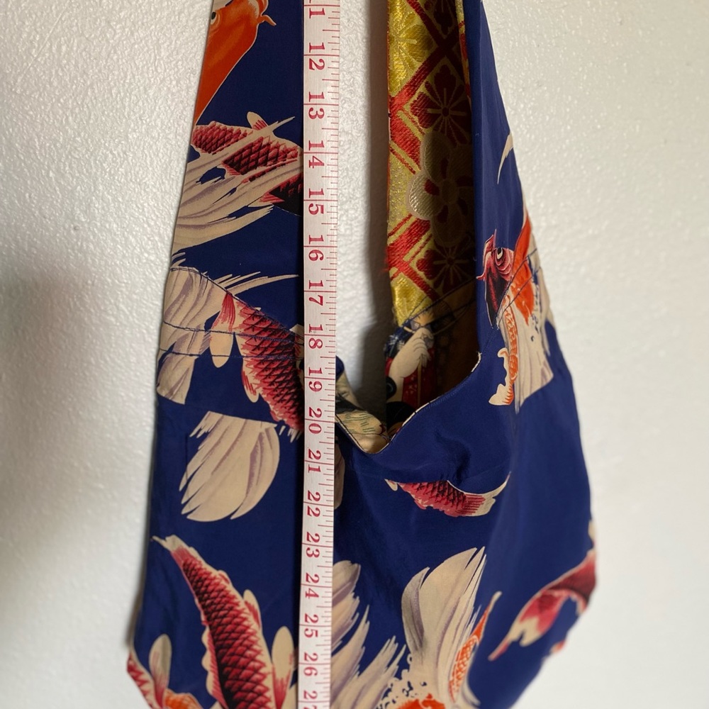 Handmade tote from silk kimonos and obis